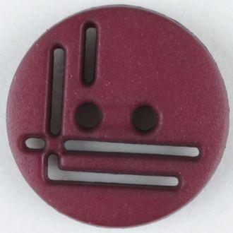 14mm 2-Hole Round Button - wine red For Discount