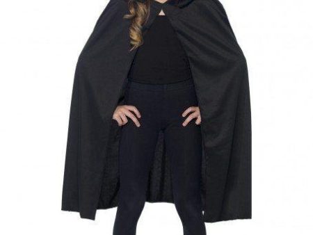 Medieval Cape Black Hooded for Children Sale