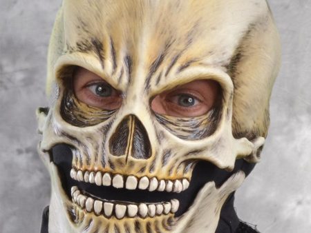 Skeleton Head Latex Face Mask with Moving Mouth Online Hot Sale