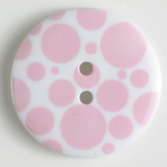 20mm 2-Hole Round Button - light pink For Sale