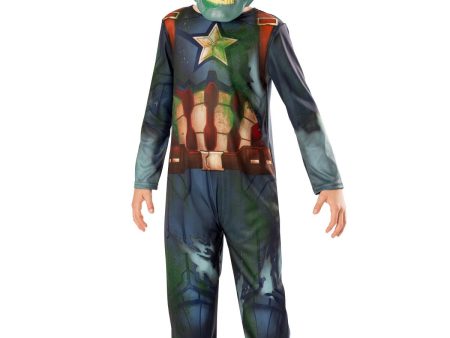 Captain America Zombie Deluxe Children s Costume Discount