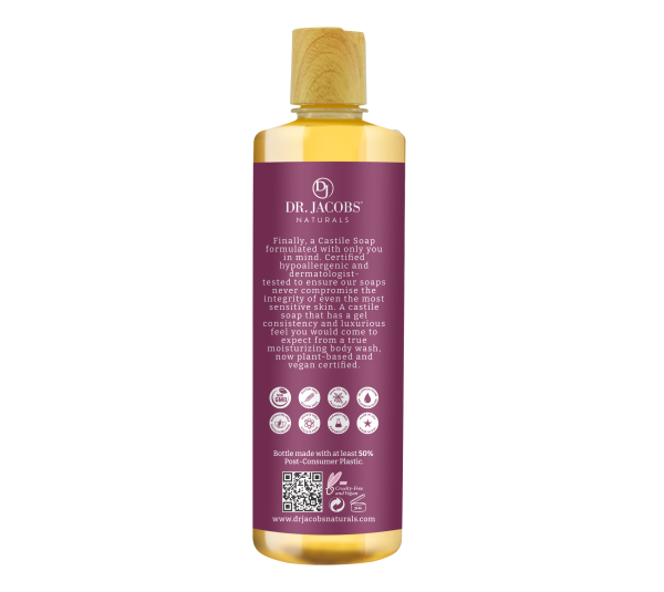 Rose Castile Body Wash by Dr. Jacobs Naturals Supply