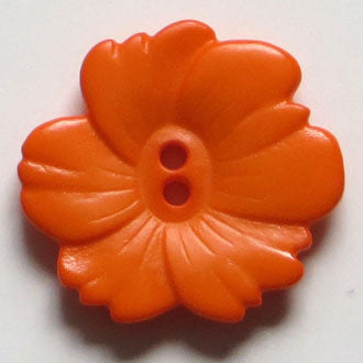 28mm 2-Hole Flower Button - orange Online now