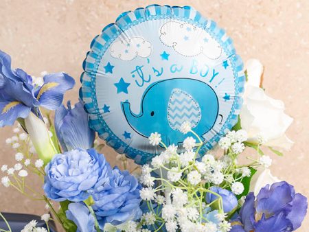 It s A Boy Elephant Foil Balloon Online Sale