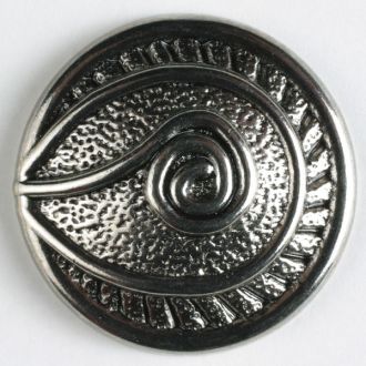 23mm Shank Round Button - antique silver Discount