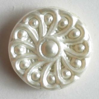 11mm Shank Button - white Fashion