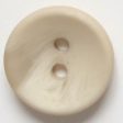 34mm 2-Hole Round Button - cream Supply