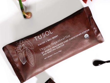 Cacao + Goji Berry Superfood Bar (24 Pack) by TUSOL Wellness For Sale