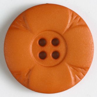 28mm 4-Hole Flower Button - orange For Sale