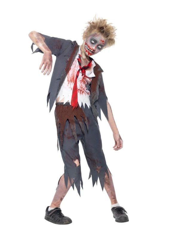 Zombie School Boy Halloween Costume For Discount