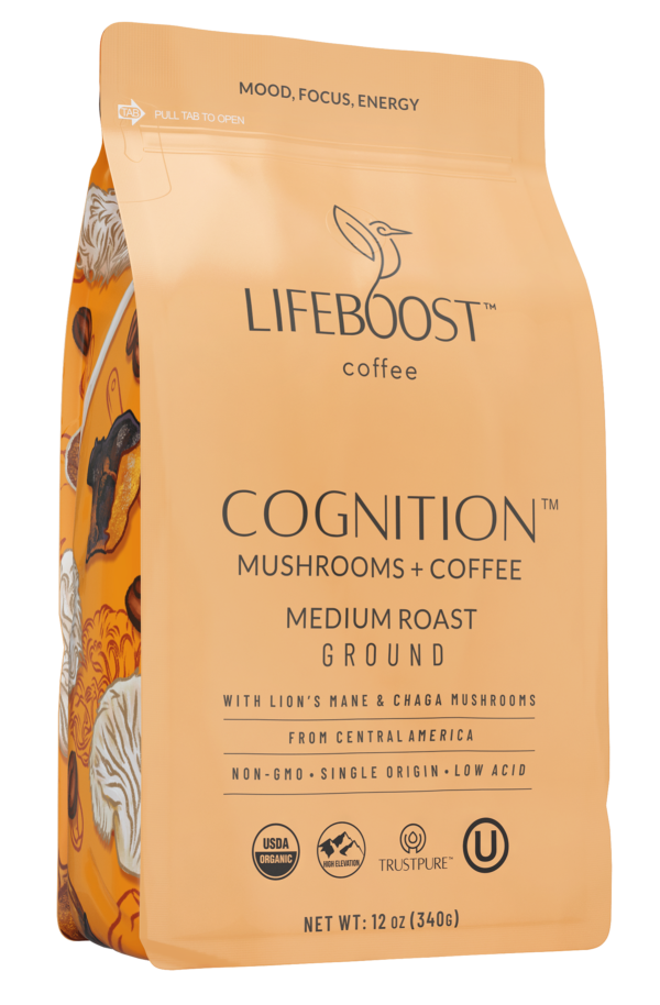 Cognition Mushroom Ground coffee By Life Boost Coffee For Sale