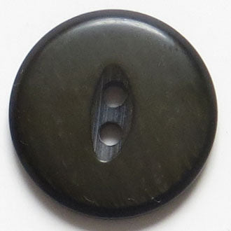 23mm 2-Hole Round Button - dark brown For Sale