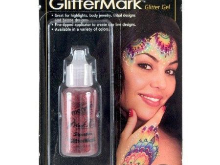 Glitter Gel Mehron Glittermark Red Fashion