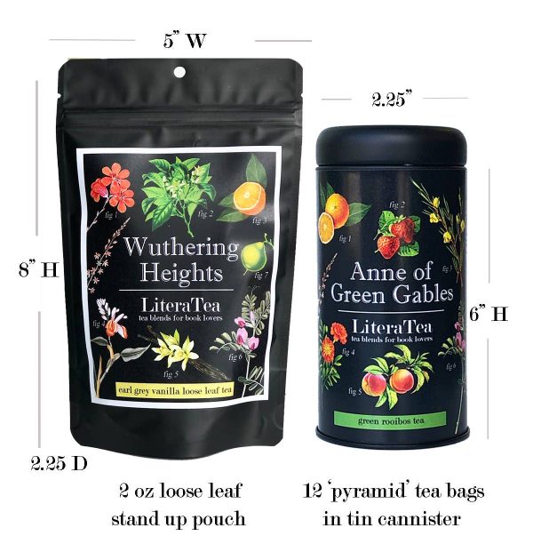 Wuthering Heights Earl Grey Bookish Tea Blend: 2oz Loose Leaf Pouch For Sale