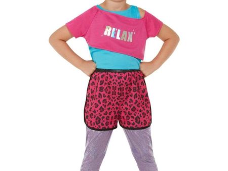 80s Relax Aerobics Children s Costume Fashion