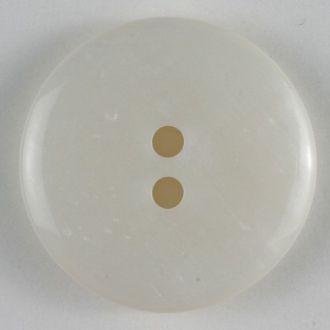 14mm 2-Hole Round Button - white For Discount