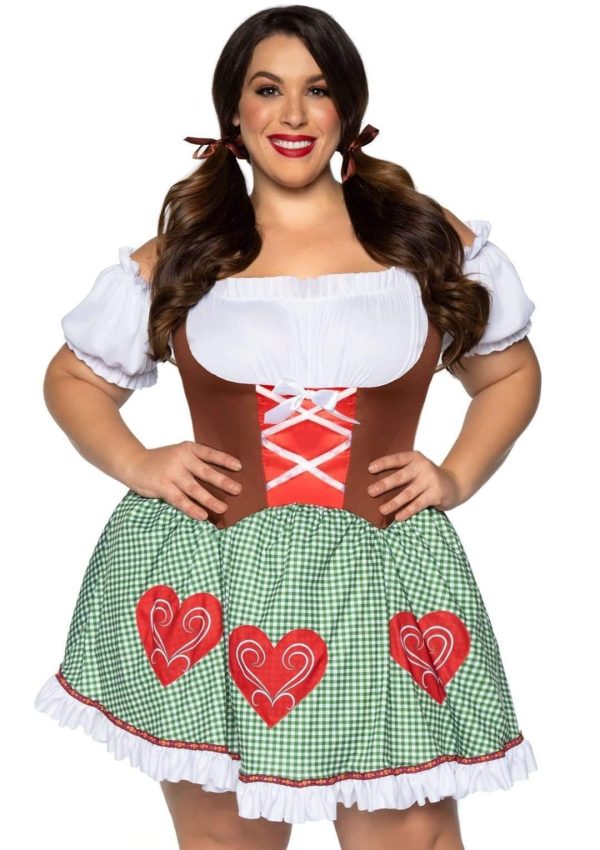 Bavarian Cutie Curvy Plus Size Oktoberfest Costume Cheap