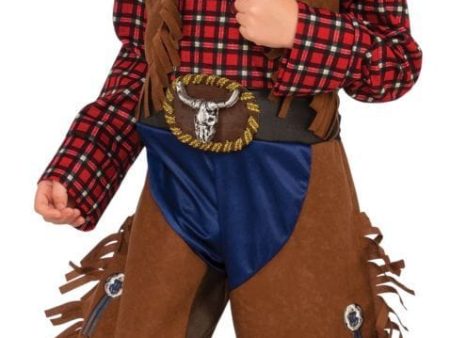 Cowboy Little Wrangler Deluxe Costume for Toddlers and Children on Sale