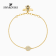 SWAROVSKI - 5380077 -REMIX COLLECTION BEE STRAND, BLACK, GOLD TONE PLATING Online now