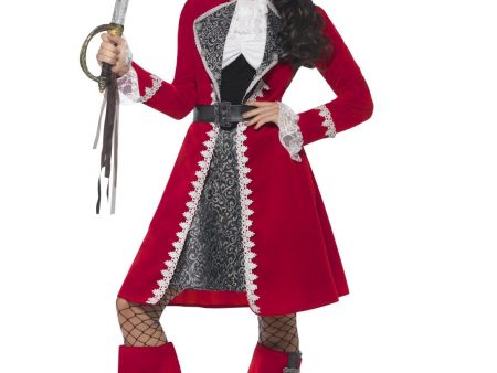 Captain Lady Deluxe Authentic Adult Women s Costume Online now