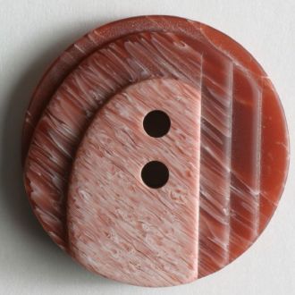 25mm 2-Hole Round Button - red two-tone Fashion