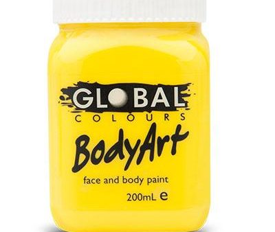 Yellow Body and Face Paint For Cheap