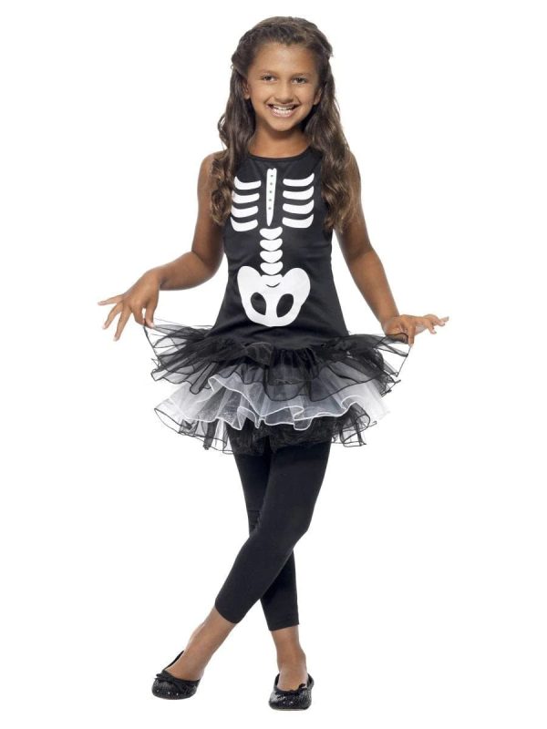 Skeleton Girls Tutu Halloween Costume Dress Discount