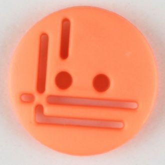 14mm 2-Hole Round Button - orange Hot on Sale