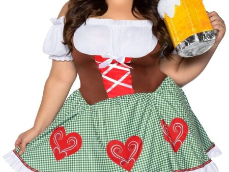 Bavarian Cutie Curvy Plus Size Oktoberfest Costume Cheap