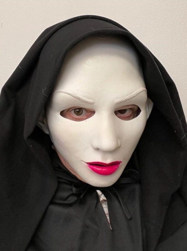 Evil Nun Latex Face Mask UV Glow Supply