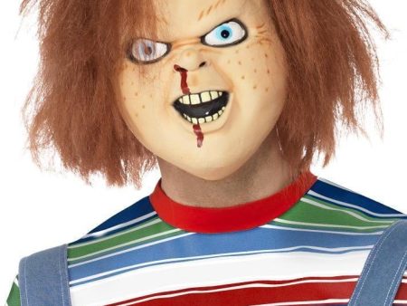 Chucky Child s Play 2 Adult Latex Mask Halloween Accessory on Sale