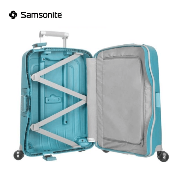 Samsonite - S Cure Spinner Suitcase (Hand Luggage) 55 cm 34 liters - Aqua Blue For Discount