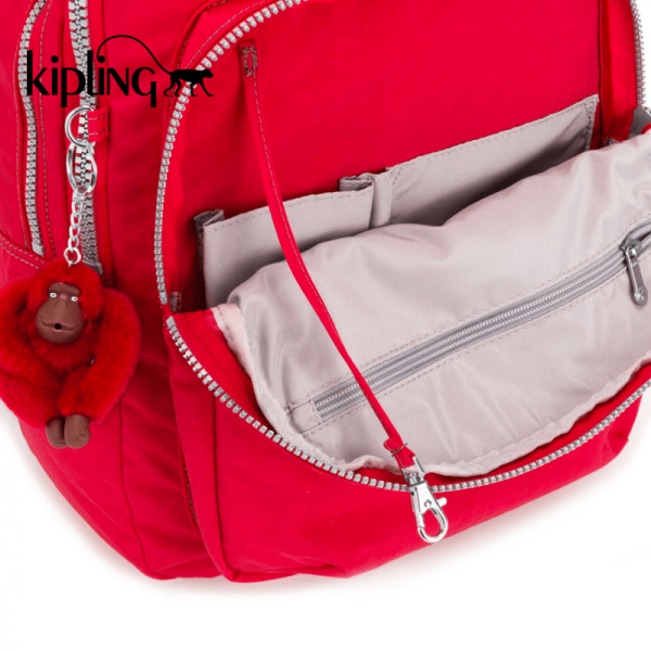 Kipling Clas Seoul Backpack - True Red C Online Hot Sale