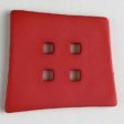 55mm 4-Hole Square Button - red Online Sale