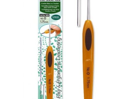 Clover Soft Touch  Steel  Crochet Hook Cheap