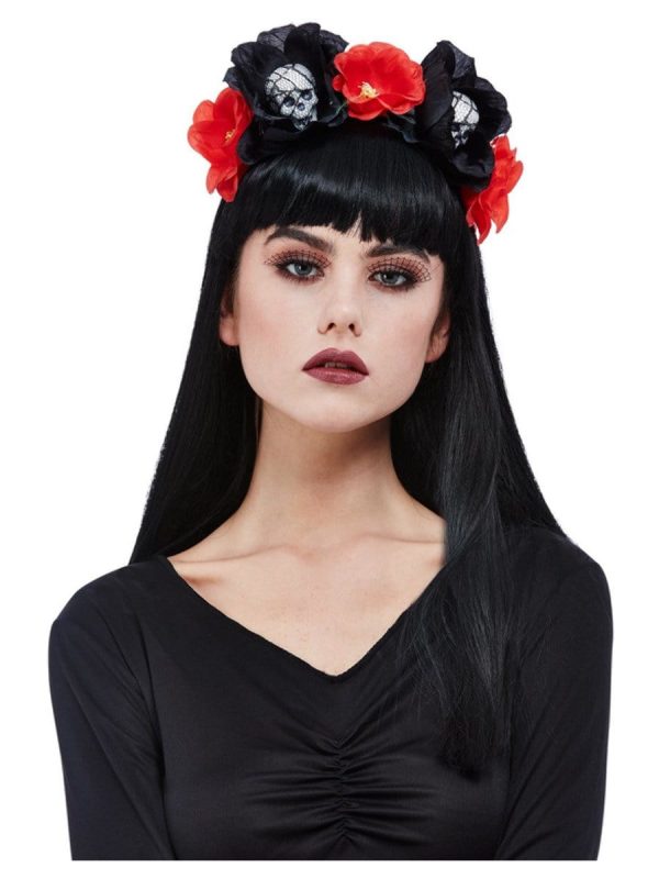 Skull Roses Headband Online Hot Sale