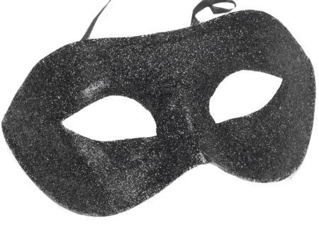 Gino Black Glitter Masquerade Mask Online now