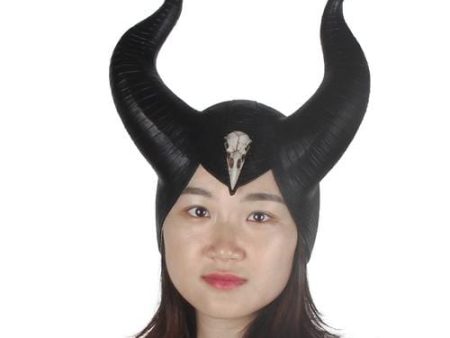 Latex Horns Evil Fairy Queen Raven Skull Online Hot Sale