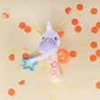 Unicorn Baby Squeaky Stick Rattle Yellow (22cmHT) Hot on Sale