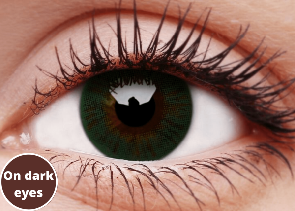 Basic Green Coloured Contact Lenses For Cheap