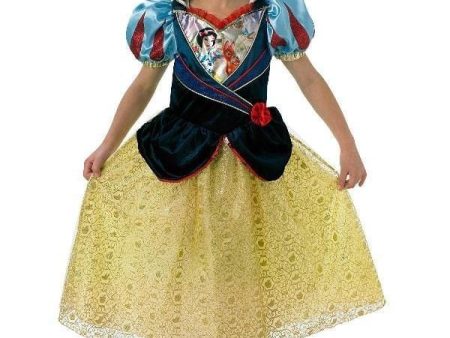 Snow White Glitter Deluxe Children s Costume Cheap