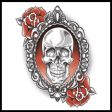 Gothic Skull And Roses Temporary Tattoo Online