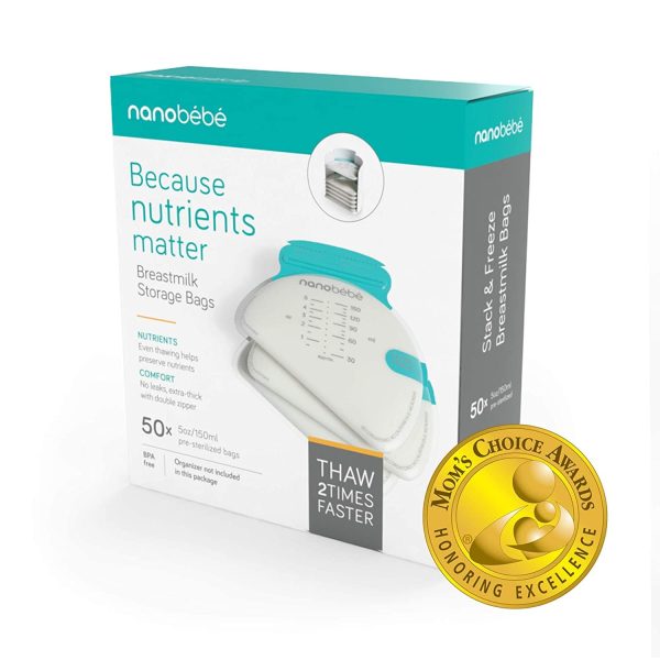 Breast Milk Storage Bag Refills by Nanobébé US on Sale