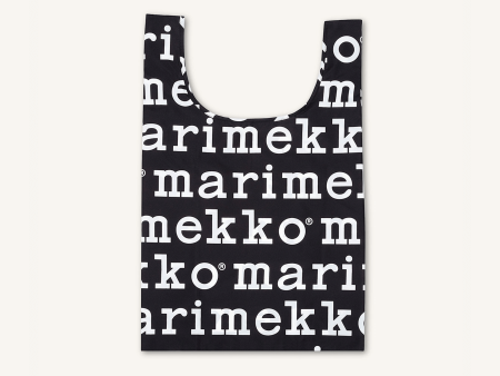 Marimekko Smartbag Marilogo Shopping   Tote Bag 041395-910 - Signature Logo Black & White For Cheap