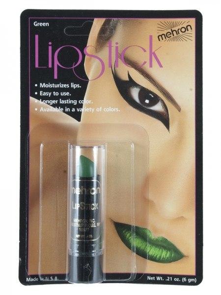 Lipstick Mehron Green, Silver, Black & Red Fashion