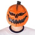 Jack-o-Lantern Pumpkin Latex Overhead Adult Halloween Mask Hot on Sale