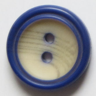 15mm 2-Hole Round Button - blue Cheap