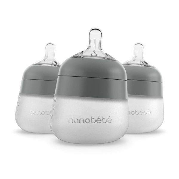 5oz Flexy Silicone Baby Bottle by Nanobébé US Online Sale