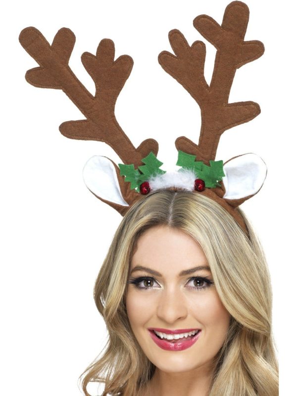 Reindeer Antlers Headband with Bells Supply