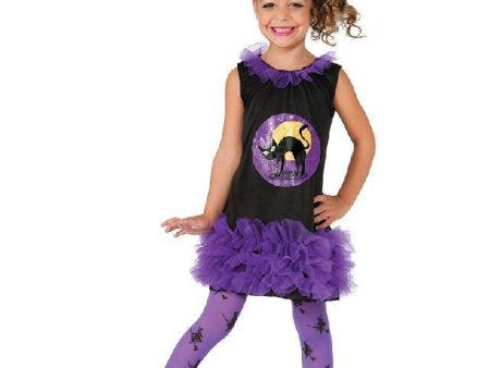 Tutu Witch Black Cat Toddler Girls Halloween Costume on Sale